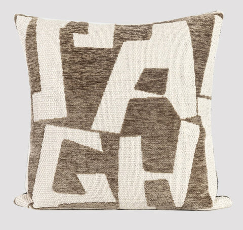 Modern Square Pillows, Contemporary Throw Pillow for Living Room, Large Abstract Throw Pillows for Couch, Modern Sofa Throw Pillows-Silvia Home Craft