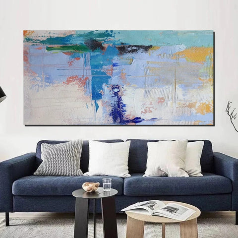 Oversized Abstract Artwork, Modern Canvas Paintings for Bedroom, Extra Large Paintings for Living Room, Abstract Wall Art Paintings, Simple Modern Art-Silvia Home Craft