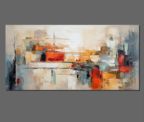 Original Abstract Art, Hand Painted Canvas Art, Modern Paintings for Living Room, Canvas Paintings for Bedroom, Heavy Texture Paintings-Silvia Home Craft