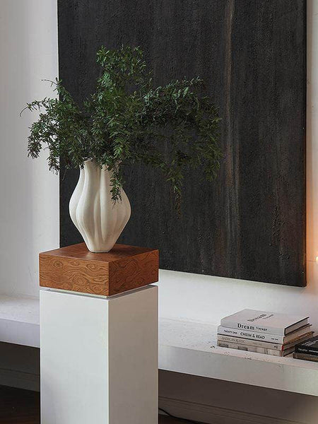 Unique Handmade Modern Flower Vase, Large Porcelain Vases for Modern Home Decor, Centerpiece Ceramic Bouquet Vases, Contemporary Vases on Dining Table-Silvia Home Craft