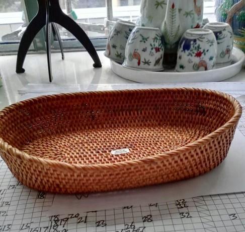Indonesia Woven Storage Basket, Small Rattan Storage Basket, Kitchen Storage Basket, Storagey Basket for Pantry-Silvia Home Craft