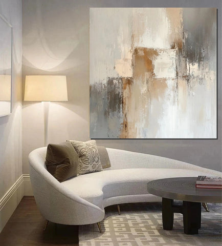 Modern Wall Art Painting, Canvas Painting for Living Room, Contemporary Abstract Artwork, Abstract Painting Ideas for Interior Design-Silvia Home Craft