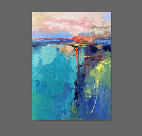 Modern Paintings, Contemporary Art Painting, Bedroom Acrylic Painting, Simple Painting Ideas, Living Room Wall Painting, Extra Large Canvas Painting-Silvia Home Craft