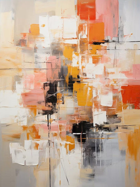 Extra Large Acrylic Painting, Simple Modern Art, Living Room Wall Art Painting, Modern Contemporary Abstract Artwork, Palette Knife Paintings-Silvia Home Craft