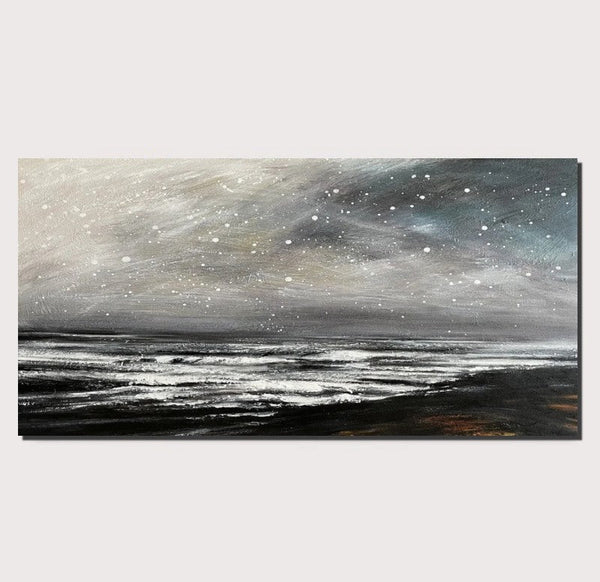 Modern Contemporary Abstract Artwork, Extra Large Wall Art Painting, Acrylic Painting for Living Room, Heavy Texture Paintings-Silvia Home Craft