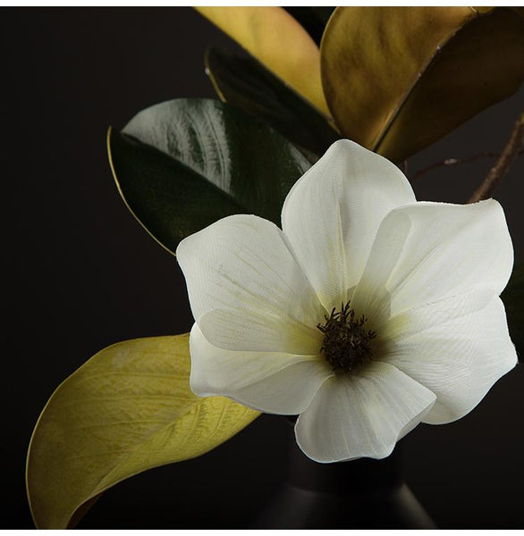 Large White Magnolias Artificial Flowers, Artificial Botany Plants, Magnolia Flower, Silk Flower Arrangement-Silvia Home Craft