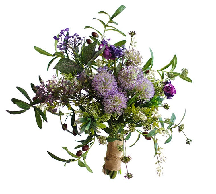 Beautiful Flower Arrangement Ideas for Interior Design, Large Bunch of Flowers for Bedroom, Faux Silk Floral Table Centerpiece, Artificial Floral for Living Room-Silvia Home Craft