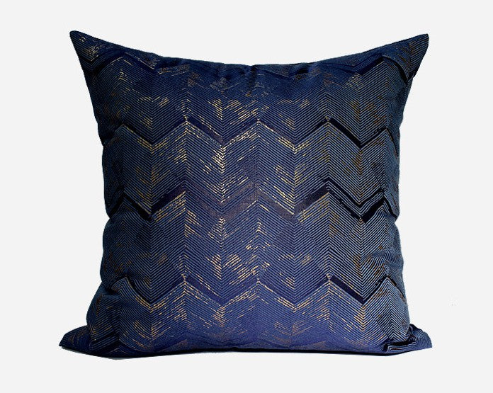 Large Square Pillows, Blue Decorative Modern Throw Pillow for Couch, Modern Sofa Pillows, Simple Modern Throw Pillows for Couch-Silvia Home Craft