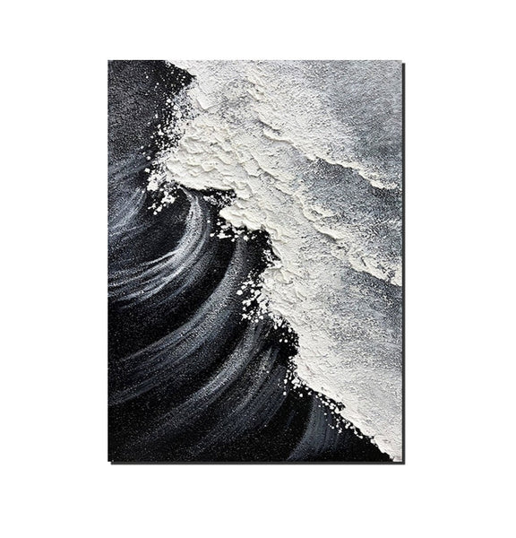 Heavy Texture Acrylic Paintings, Canvas Painting Ideas for Bedroom, Large Abstract Canvas Paintings, Hand Painted Wall Painting-Silvia Home Craft