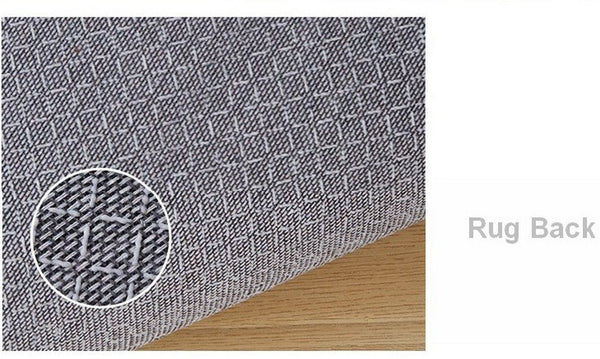Contemporary Modern Rugs, Mid Century Round Modern Rugs under Chairs, Bedroom Abstract Modern Area Rugs, Geometric Round Rugs for Dining Room-Silvia Home Craft