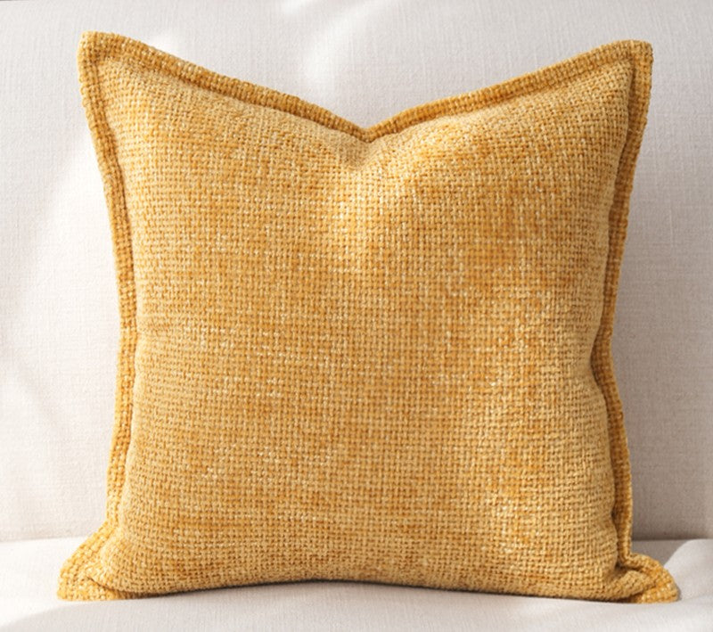 Simple Modern Pillows Yellow Decorative Pillows, Bright Accent Cushions, Contemporary Sofa Art