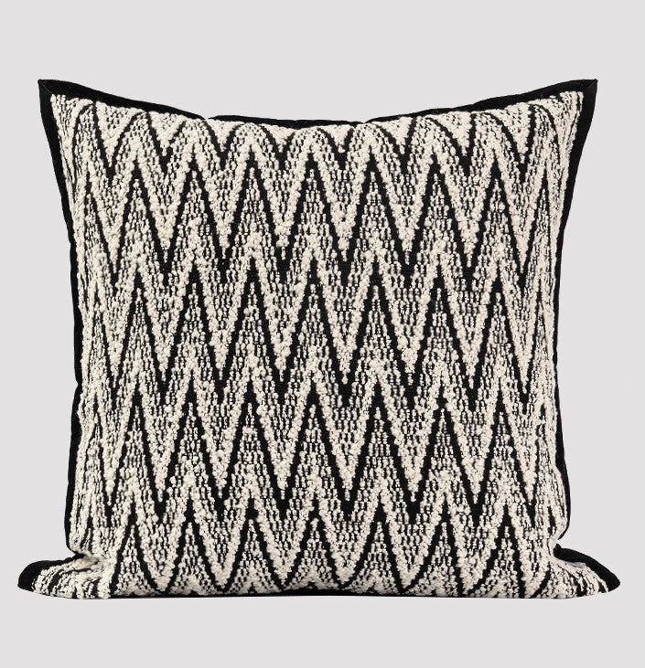 Large Abstract Throw Pillows for Couch, Modern Sofa Throw Pillows, Contemporary Throw Pillow for Living Room, Modern Square Pillows-Silvia Home Craft