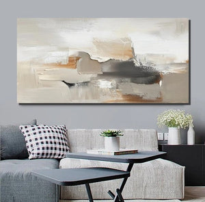 Bedroom Acrylic Painting, Living Room Wall Painting, Simple Painting Ideas, Contemporary Art Painting, Modern Paintings, Large Canvas Painting-Silvia Home Craft