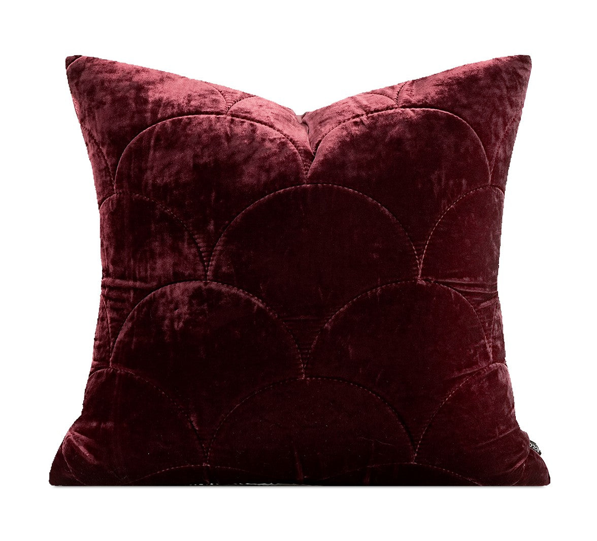 Modern Pillows for Couch, Red Decorative Pillow Covers, Decorative Throw Pillows for Living Room, Large Modern Sofa Pillows-Silvia Home Craft