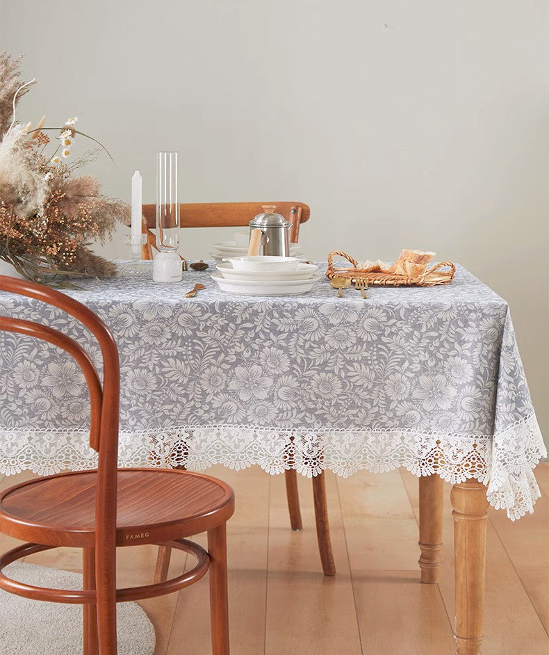 Farmhouse Table Cloth, Wedding Tablecloth Dining Room Style, Elegant Ceremony Home Decor, Classic Pattern Reception Linen, Versatile Celebration Table Cover, Soft Touch Washable Fabric, Rectangular Formal Dinner Mat, Vintage Design Special Event, Guest Gathering Dining Accessory, Party Preparation Table Linen