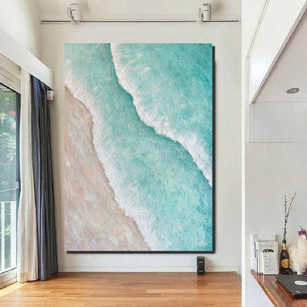 Large Painting on Canvas, Living Room Wall Art Paintings, Buy Paintings Online, Simple Acrylic Painting Ideas, Acrylic Abstract Painting Behind Couch-Silvia Home Craft