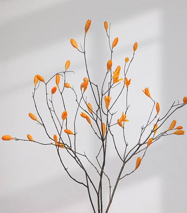 Dried Magnolia Branch, Magnolia Long Twigs, Natural Decorations, Flower Arrangement, Handmade Artificial Flower, Natural Dried Branches-Silvia Home Craft