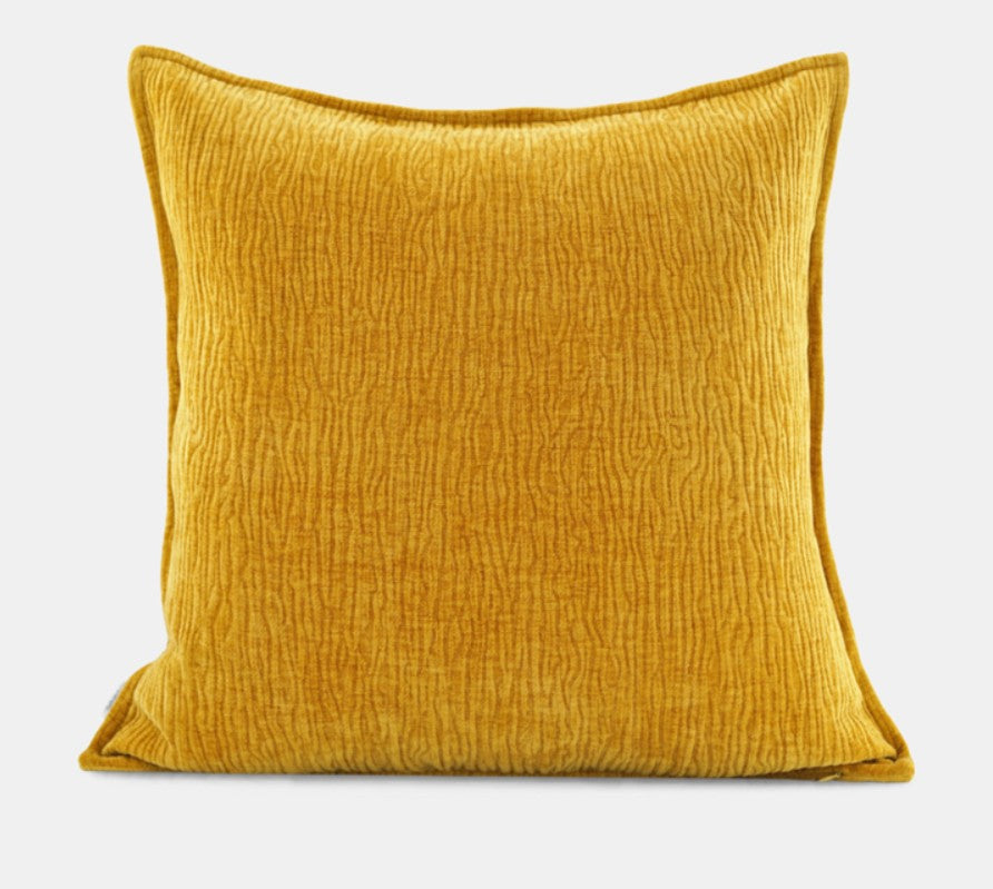 Contemporary Modern Pillows for Couch, Large Modern Sofa Cushion, Yellow Decorative Pillow Covers, Simple Decorative Throw Pillows for Living Room-Silvia Home Craft