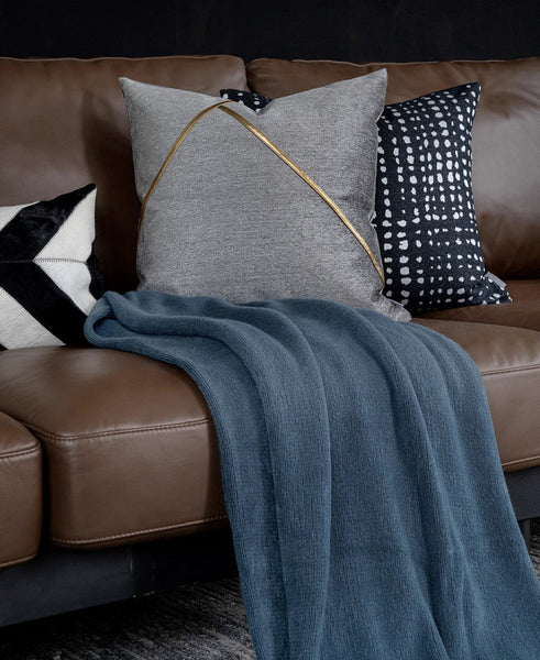 Modern Sofa Throw Pillows, Light Grey Abstract Contemporary Throw Pillow for Living Room, Large Decorative Throw Pillows for Couch-Silvia Home Craft