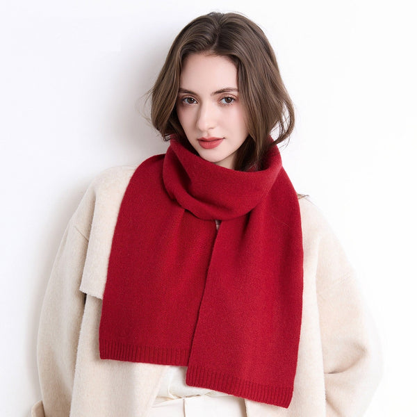 Casual Scarf for Women, Modern Wool Scarf for Women, Small Soft Scarf for Women, Cold Weather Scarves-Silvia Home Craft