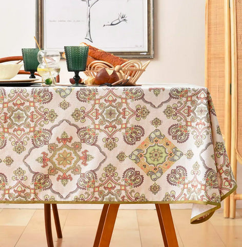 Large Rectangle Tablecloth for Dining Room Table, Rectangular Table Covers for Kitchen, Square Tablecloth for Coffee Table, Farmhouse Table Cloth, Wedding Tablecloth-Silvia Home Craft