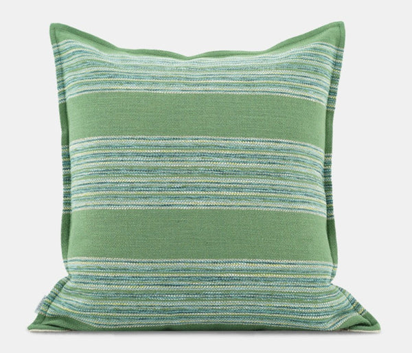 Green Modern Sofa Pillows for Couch, Contemporary Decorative Pillow Covers, Large Decorative Pillows for Living Room-Silvia Home Craft