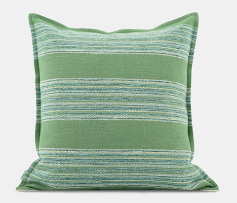 Green Modern Sofa Pillows for Couch, Contemporary Decorative Pillow Covers, Large Decorative Pillows for Living Room-Silvia Home Craft
