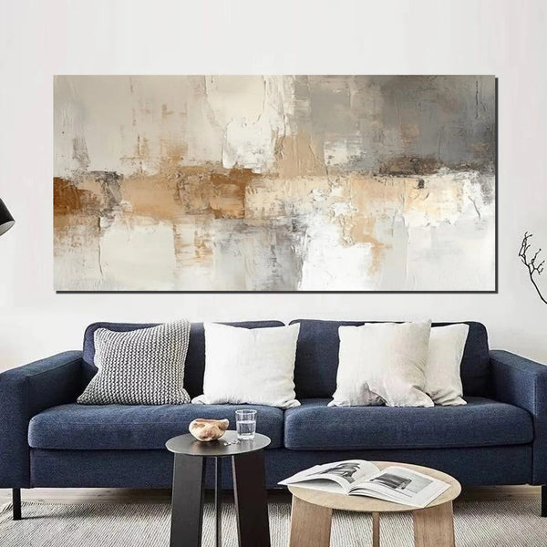 Large Modern Acrylic Painting, Hand Painted Wall Art Painting, Contemporary Canvas Artwork, Abstract Wall Art Paintings, Modern Art for Dining Room-Silvia Home Craft