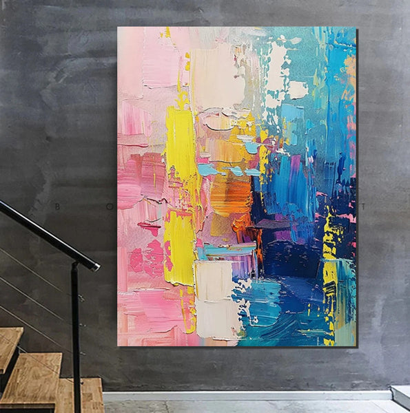 Contemporary Canvas Art, Modern Paintings for Bedroom, Large Wall Art for Living Room, Hand Painted Wall Paintings, Original Abstract Art-Silvia Home Craft