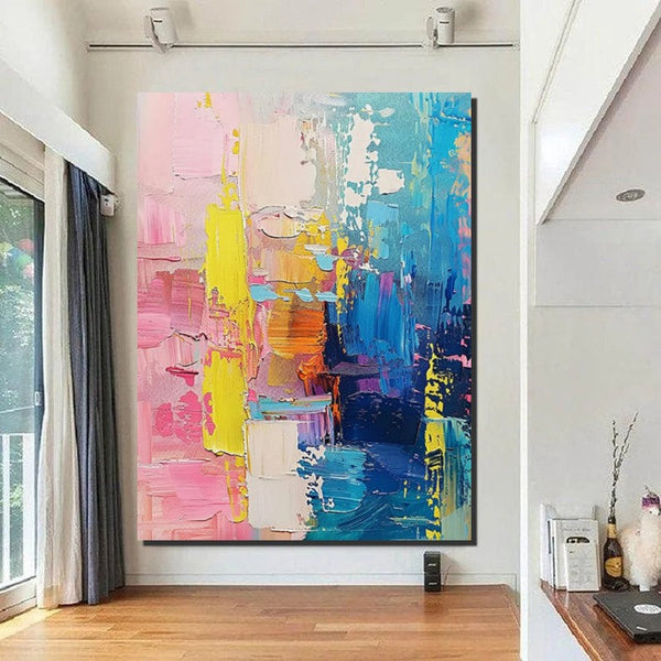 Contemporary Canvas Art, Modern Paintings for Bedroom, Large Wall Art for Living Room, Hand Painted Wall Paintings, Original Abstract Art-Silvia Home Craft