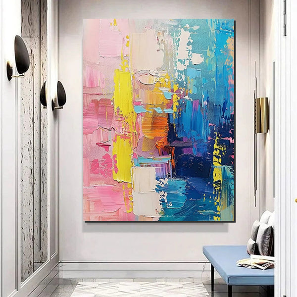 Contemporary Canvas Art, Modern Paintings for Bedroom, Large Wall Art for Living Room, Hand Painted Wall Paintings, Original Abstract Art-Silvia Home Craft