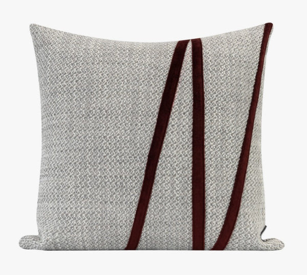 Light Gray Contemporary Throw Pillow for Living Room, Simple Modern Sofa Throw Pillows, Modern Decorative Throw Pillows for Couch-Silvia Home Craft