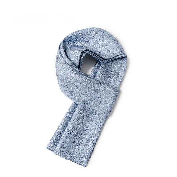 Silk Ascot For Men, British Style Long Scarf, Business Silk Scarf Men, Luxury Silk Neck Scarf, Silk Scarf For Suit, Formal Wear Silk Scarf, Mens Spring Autumn Scarf, Lightweight Silk Scarf Men-Silvia Home Craft