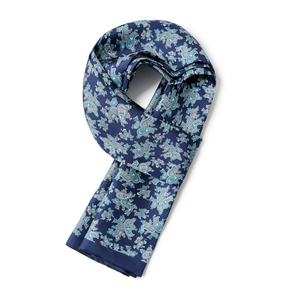 Soft Men Silk Scarf, Mens Silk Neckwear Long, Plain Silk Scarf Men, Silk Scarf For Work, Mens Spring Autumn Scarf, Formal Wear Silk Scarf, Silk Ascot For Men, Lightweight Silk Scarf Men-Silvia Home Craft