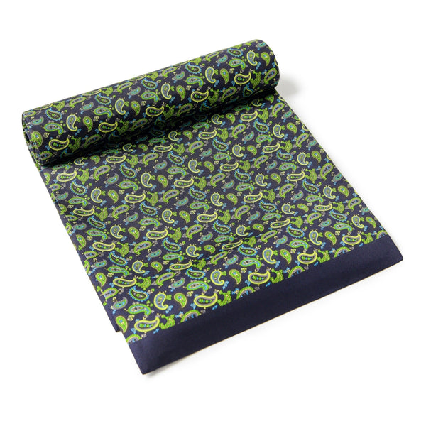 Formal Wear Silk Scarf, Silk Ascot For Men, Lightweight Silk Scarf Men, Green Silk Neckerchief For Business, Mens Spring Autumn Scarf, Mens Dress Silk Scarf, Long Silk Scarf for Men, High Quality Silk Necktie-Silvia Home Craft
