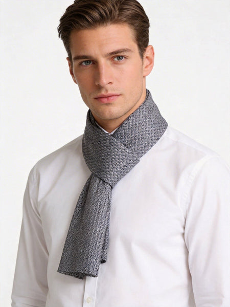 Mens Spring Autumn Scarf, Formal Wear Silk Scarf, Silk Ascot For Men, Lightweight Silk Scarf Men, Silk Neckerchief For Business, Mens Dress Silk Scarf, Long Silk Scarf for Men, High Quality Silk Necktie-Silvia Home Craft