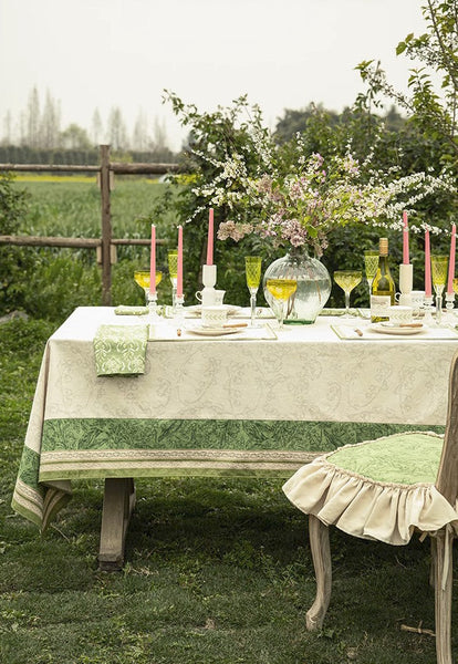 Farmhouse Table Cloth, Lilies of the Valley, Flower Pattern Tablecloth, Rectangle Tablecloth for Dining Room Table, Square Tablecloth, Wedding Tablecloth, Waterproof Tablecloth-Silvia Home Craft