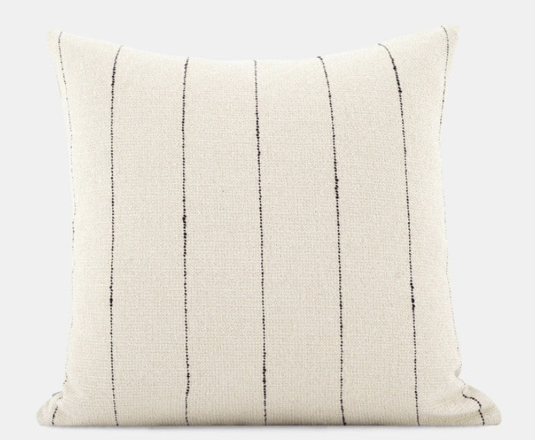 Large Modern Sofa Cushion, Beige Decorative Pillow Covers, Simple Decorative Throw Pillows for Living Room, Contemporary Modern Pillows for Couch-Silvia Home Craft