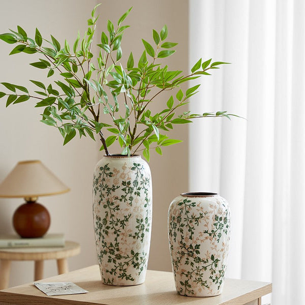 Ceramic Bouquet Vases, Porcelain Flower Vases, Rustic Flower Vases on Table, Dining Table Centerpiece, Handmade Water Holding Flower Vase-Silvia Home Craft