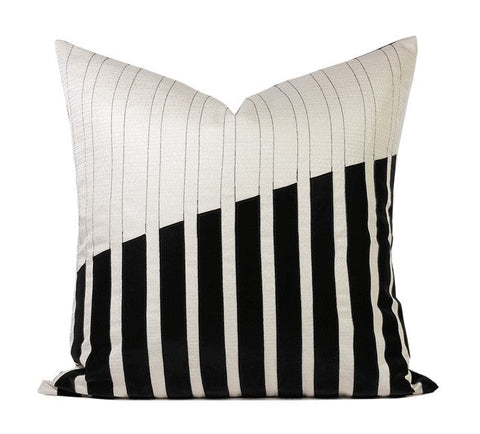 Modern Pillows for Living Room, Decorative Modern Pillows for Couch, Black Modern Sofa Pillows, Modern Sofa Pillows, Contemporary Throw Pillows-Silvia Home Craft