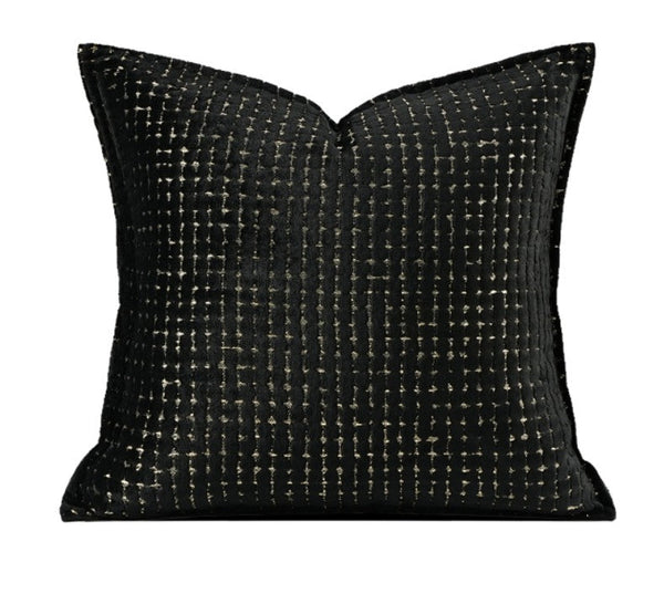 Decorative Pillow Covers, Modern Pillows for Couch, Decorative Throw Pillows for Living Room, Black Modern Sofa Pillows-Silvia Home Craft