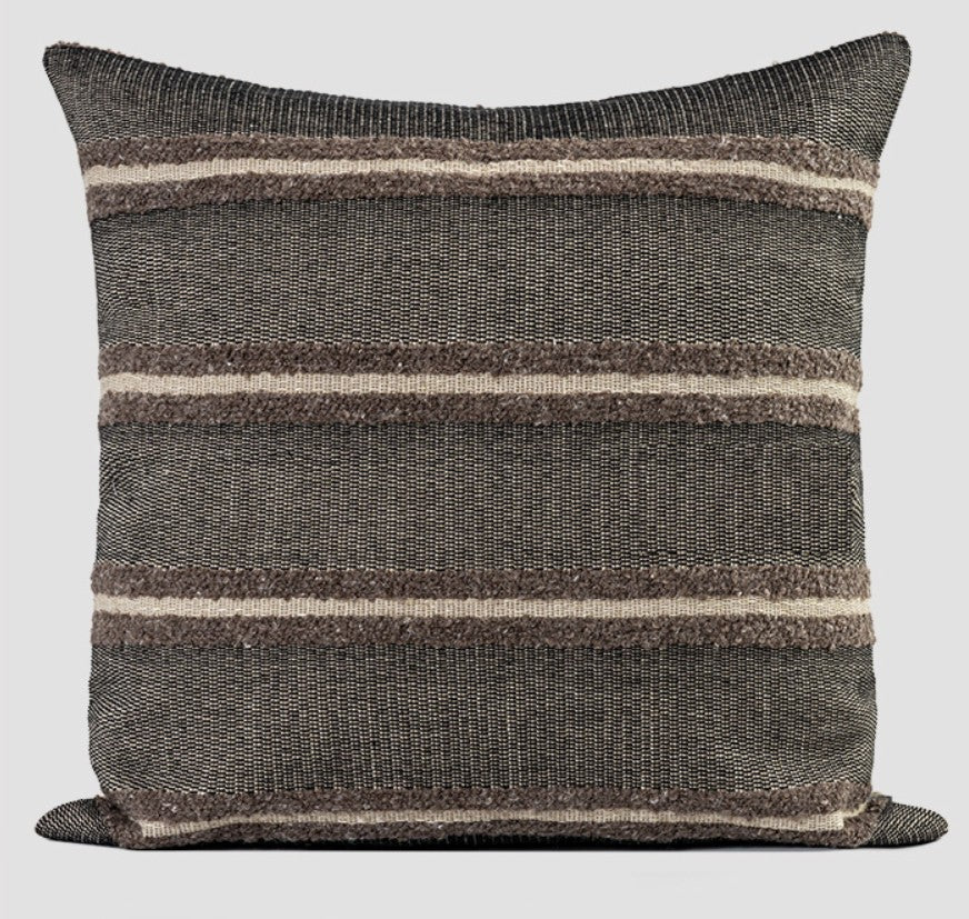 Contemporary Throw Pillow for Living Room, Large Abstract Throw Pillows for Couch, Modern Sofa Throw Pillows, Modern Square Pillows-Silvia Home Craft