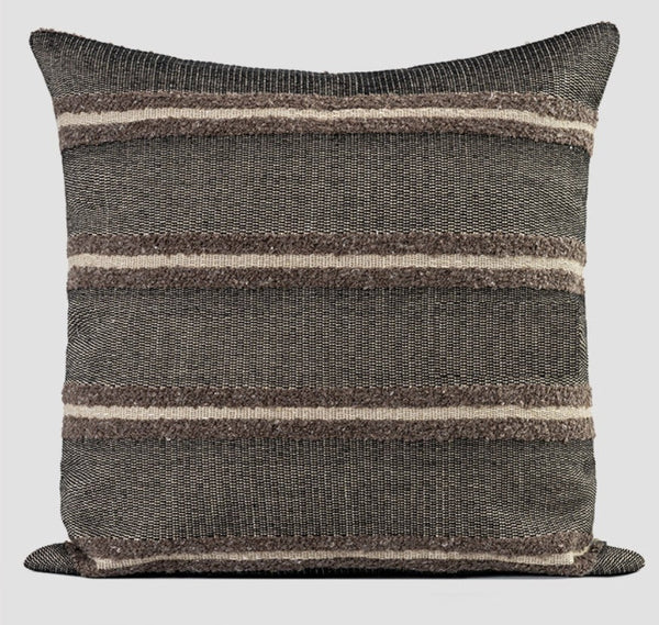 Contemporary Throw Pillow for Living Room, Large Abstract Throw Pillows for Couch, Modern Sofa Throw Pillows, Modern Square Pillows-Silvia Home Craft