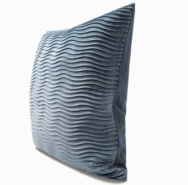 Abstract Blue Decorative Throw Pillows, Large Simple Throw Pillow for Interior Design, Geometric Contemporary Square Modern Throw Pillows for Couch-Silvia Home Craft