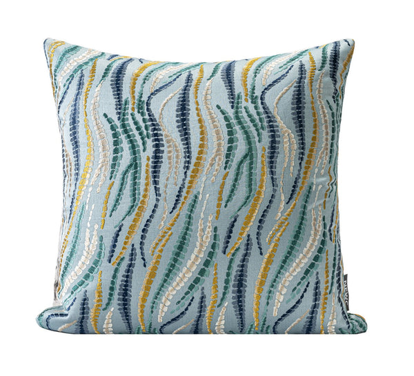 Square Modern Pillows for Couch, Contemporary Modern Sofa Pillows, Decorative Throw Pillows for Bedroom, Large Throw Pillow for Living Room-Silvia Home Craft