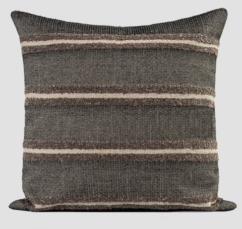 Contemporary Throw Pillow for Living Room, Large Abstract Throw Pillows for Couch, Modern Sofa Throw Pillows, Modern Square Pillows-Silvia Home Craft