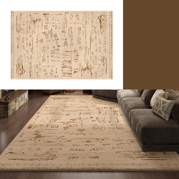 Geometric Contemporary Rugs, Abstract Contemporary Modern Rugs for Dining Room, Mid Century Modern Rugs for Living Room-Silvia Home Craft
