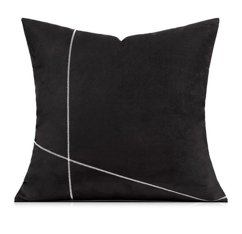 Abstract Decorative Throw Pillows for Living Room, Black Modern Pillows for Couch, Large Modern Sofa Pillow Cases, Decorative Pillow Covers-Silvia Home Craft