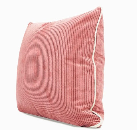 Simple Throw Pillow for Interior Design, Lovely Pink Decorative Throw Pillows, Modern Sofa Pillows, Contemporary Square Modern Throw Pillows for Couch-Silvia Home Craft
