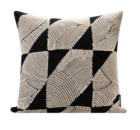 Modern Pillows for Couch, Contemporary Modern Sofa Pillows, Decorative Throw Pillows for Bedroom, Large Modern Pillow for Living Room-Silvia Home Craft